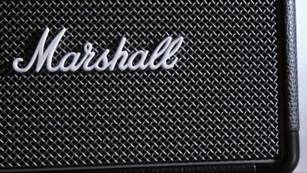 Marshall Kilburn 2 Bluetooth Speaker Review with Specs 3 Logo and mesh