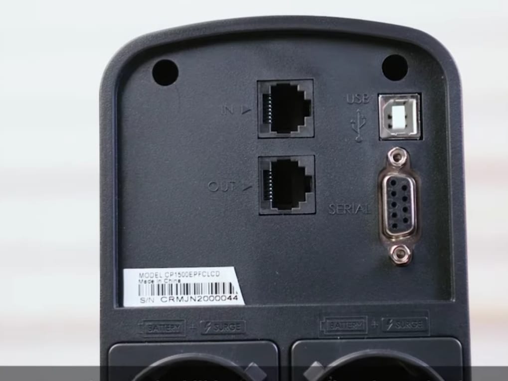 CyberPower CP1500 UPS Review 7 Network sockets