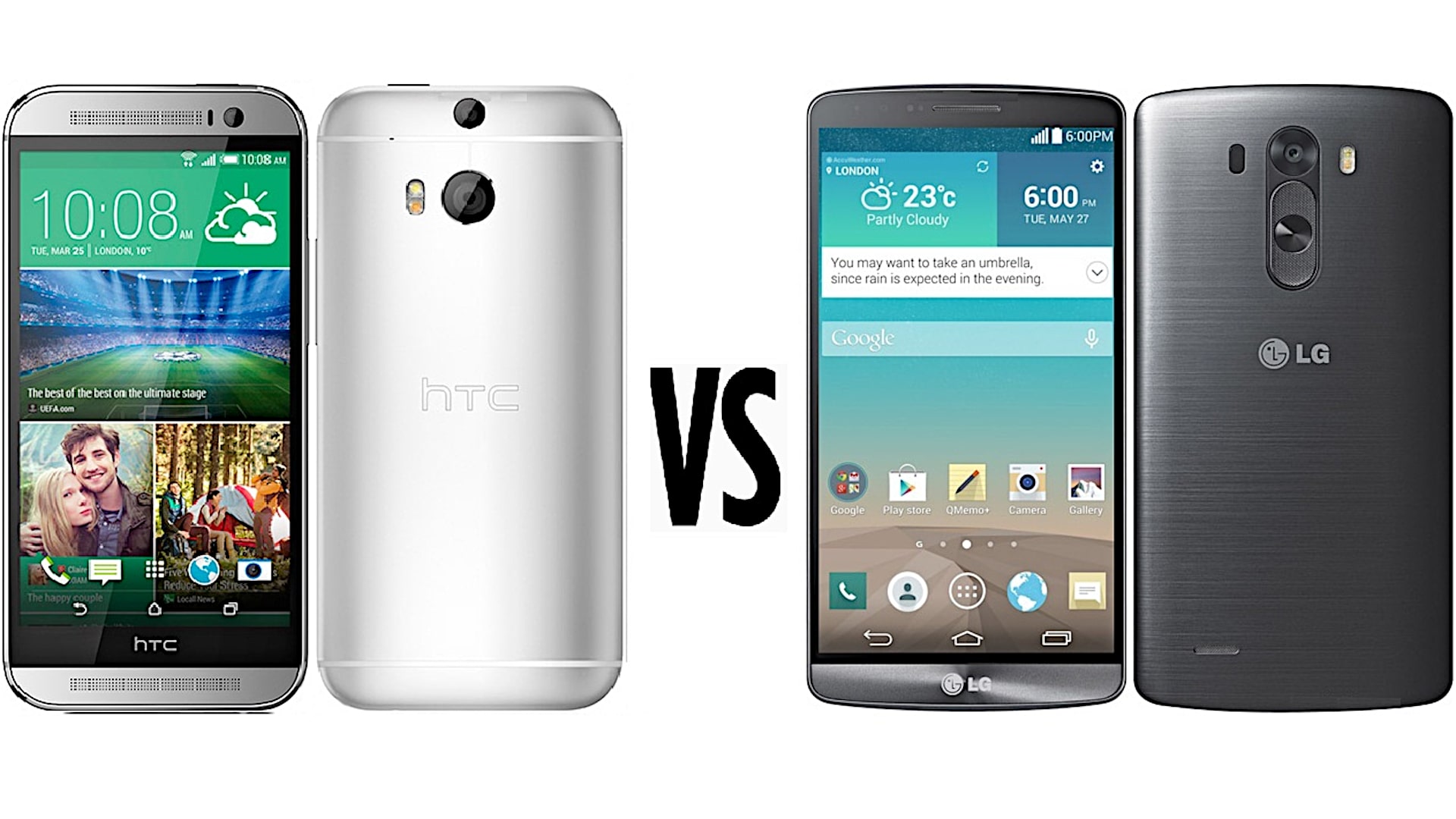 You are currently viewing LG G3 vs HTC One M8 Comparison